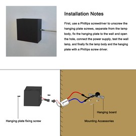 AC 85-265V 6W Cube LEDs Wall Sconces Light Modern COB Wall Lamp Mounted Lighting Fixtures for Corridor Stair Bedside Hallway Porch