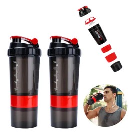 2 Piezas Shaker Proteina/vaso Deportivo/shaker De Gimnasio