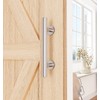 ZEKOO 12'' Sliding Barn Door Handle Hardware Two-Side Design Brushed
