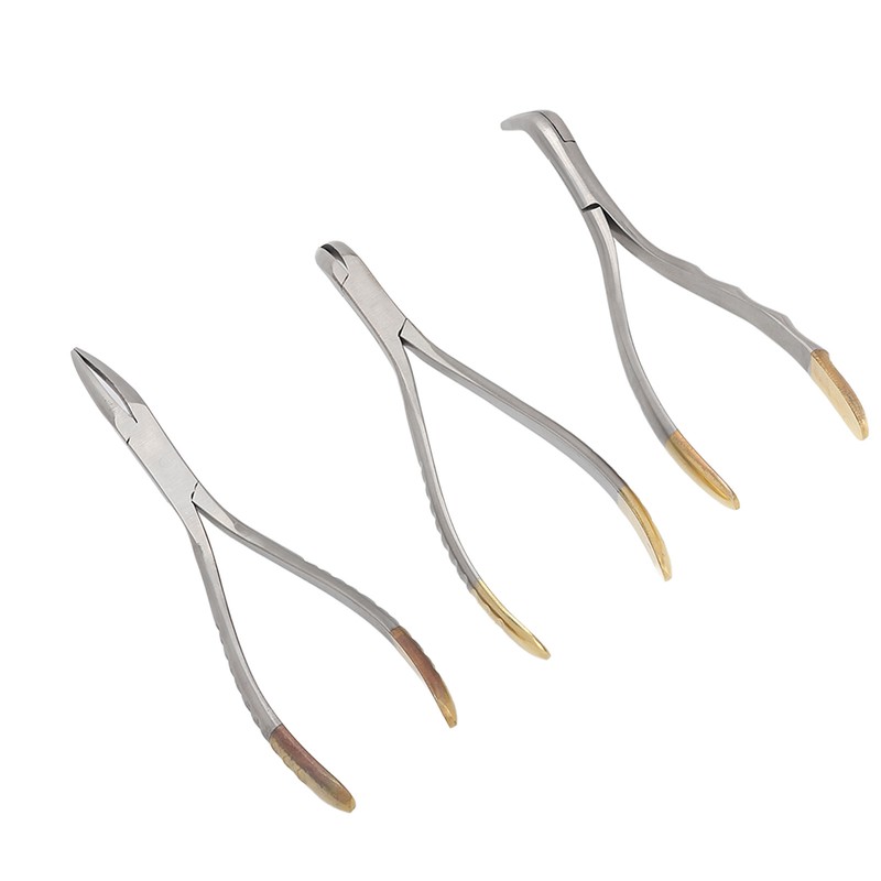 3pcs Dental Residual Teeth Fragments Extraction Pliers Stainless Steel Residual