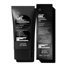 Allies of Skin Daily Face Sunscreen SPF 50 | Zero White Cast Lightweight Gel Formula | Dermatologist Tested Under Makeup Primer| Water-Resistant & PA++++ Broad Spectrum UVA/UVB (1.7 oz)