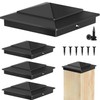 Toscoco 4x4 Heavy Duty Aluminium Pyramid Post Caps for Actual
