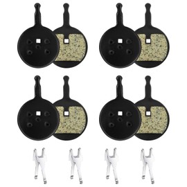 4 Paar Fahrrad Bremsbeläge Kompatibel mit Avid Mechanisch BB5, Promax DC710 DC720 DC913 DSK-Serie, Dualtron Ultra, Kingdom CSC, Resin Beläge Geräuscharm Staubarm Hohe Sicherheit für MTB E-Bike