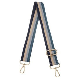 sourcing map Purse Straps Replacement Crossbody, 51 Inch Wide Shoulder Bag Strap Adjustable Canvas Straps for Handbag Wallet Clutch Crossbody Bags, Blue Strip