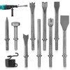 NATGAI 10PCS Air Hammer Chisel Set, Heavy Duty Pneumatic Chisels