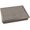 Pale Grey LAP TRAY: Bean Bag Cushioned Laptop Desk, Padded