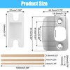 12 Pack Door Strike Plate Repair Kit - Stainless Steel