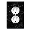 WIRESTER Duplex Outlet Cover Wall Plate/Switch Plate - Cloudy Black