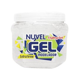 Nuvel Gel Fijador para Cabello 1 Kg, Gel Fijador Capilar para peinar control y firmeza