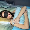 SimautHawk 4 Pcs Black Eye Mask, Blindfold,Eye Masks for Sleep,