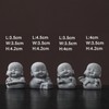 Ftplayuiq 4Pack Buddha Sandstone Statues Zen Monk Buddha Statue Zen