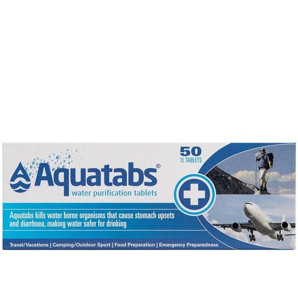Aquatabs Water Purification 1L Tablets 50