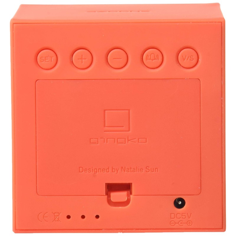 Gingko GK18RD Gravity Cube Click Clock, Red
