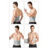 XL Back Brace Grey Breathable Removable Lumbar Support Back Brace