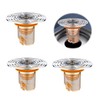 DINGFENG Odour Trap Floor Drain, Odour Trap Shower, 3 Pieces