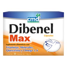 Dibenel Max Multivitaminico, Quercitina, Omega C/30 Cáps Cmd Sabor Capsulas