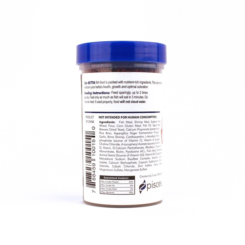 Pisces Pros Betta Bites Fish Food (2.5 oz)