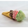 Spumoni Waffle Cone Christmas Ornament