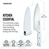 Farberware Edgekeeper Triple Riveted Chef Knife with Self-Sharpening Blade Cover,