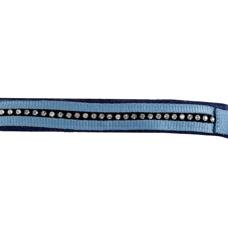 HKM Halter & Leadrope Set Crystal Soft Paded Petrol/Navy Shetland