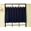 Katenya Outlet Flameproof Blackout Class 1 Cafe Curtain [Piti] Indigo