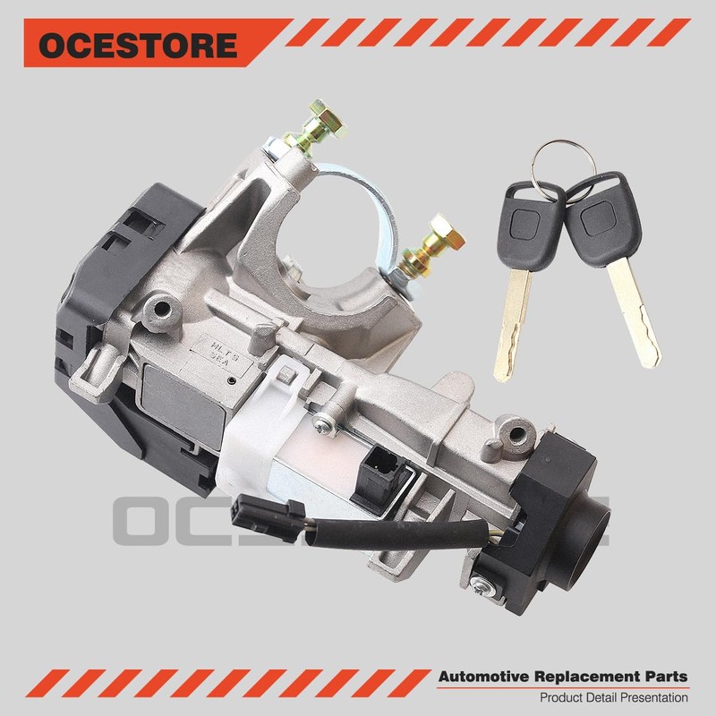 OCESTORE 35100-SDA-A71 Ignition Switch Lock Cylinder Assembly 06350-SAA-G30 for CRV