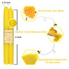 Lacaser Beeswax Black Taper Candles Set of 14 pcs, 9"