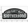 Patchwork Paradise You Can’t Buy Brotherhood Embroidered Iron-On Patch Biker