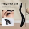 MSQ Eyebrow Brush and Comb Folding Eyelash Brush Eyelash Separator