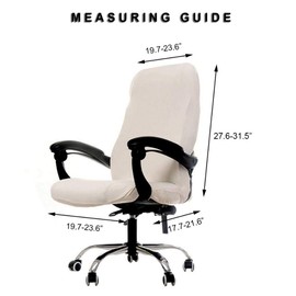 WOMACO Printed Office Chair Covers, Stretch Computer Chair Cover Universal Boss Chair Covers Modern Simplism Style High Back Chair Slipcover - Simple Love, Large