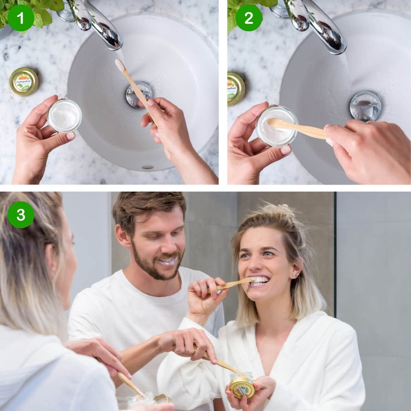 Birkengold Birkengold Zahnpulver Minze Nachfüllbeutel 100 G | Schützt Den