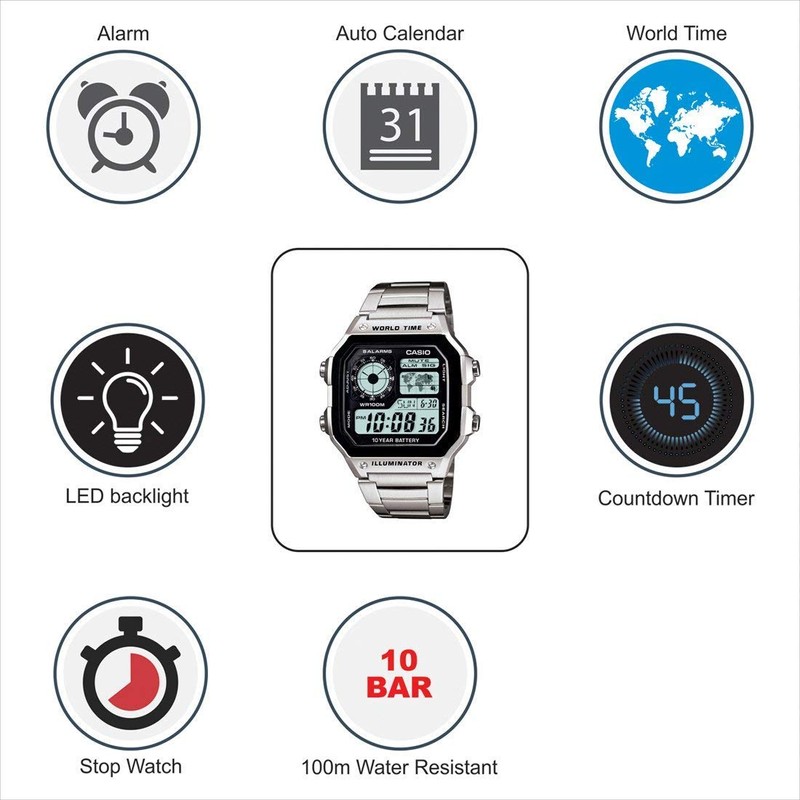 CASIO - Men's Watch AE-1200WHD-1AVEF