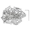 PATIKIL 50 Pcs M4 x 20mm Hex Socket Head Cap
