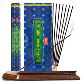 Frankincense and Myrrh Incense Sticks and Incense Stick Holder Bundle Insence Insense Hem Incense Sticks…