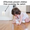 Light Switch Guard, 6 Pack, Clear Light Switch lock, Child