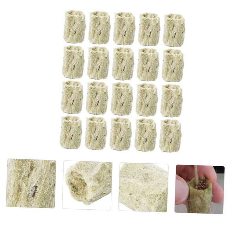 Gogogmee 22pcs Hydroponics Starter Plugs for Soilless Culture Grow Cubes