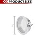 Verplexter 2-Inch Round Open Screen Vent, Mill Finish, 6 Pack