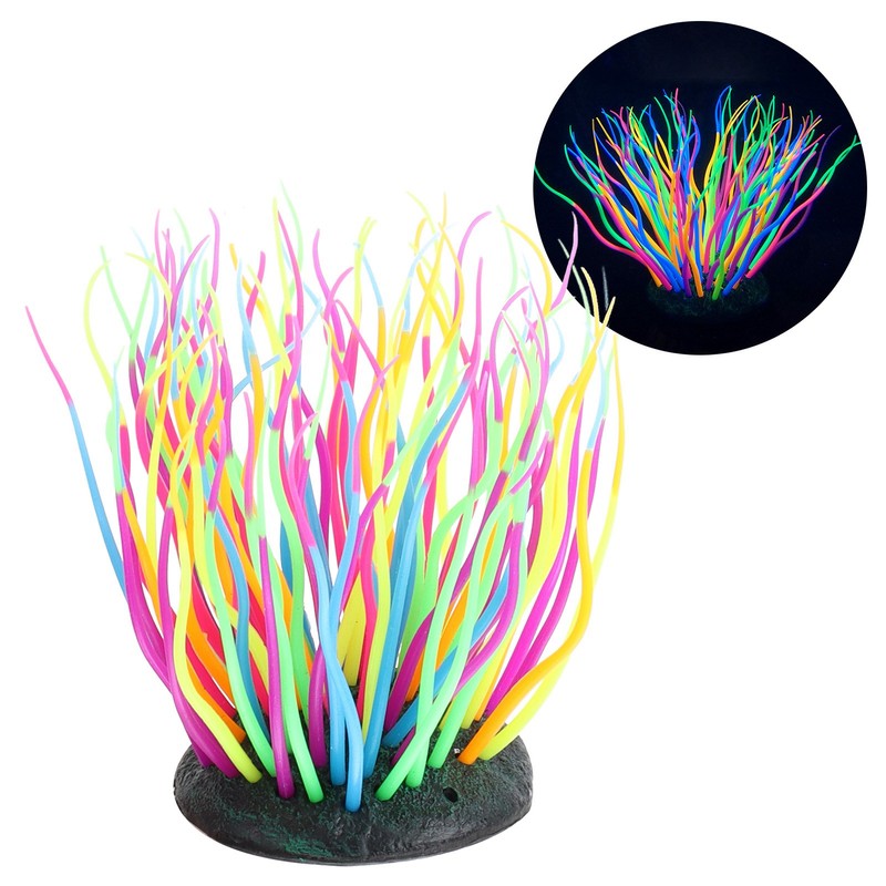 Artificial Sea Anemone Coral Soft Silicone Simulation Luminous Sea Anemone