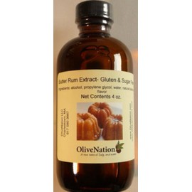 Butter Rum Flavor - Buttered Rum Extract for Baking - Beverages - Sauces - Non-GMO - Gluten Free - Kosher - Vegan - 4 ounces
