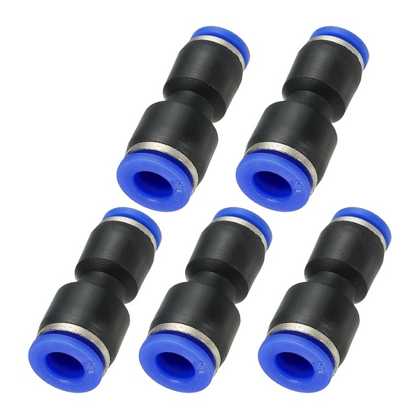 PATIKIL 1/4 x 1/8 Inches Push to Connect Fittings, 5Pcs