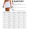 SANTINY Pleated Tennis Skirt for Women with 4 Pockets Women's
