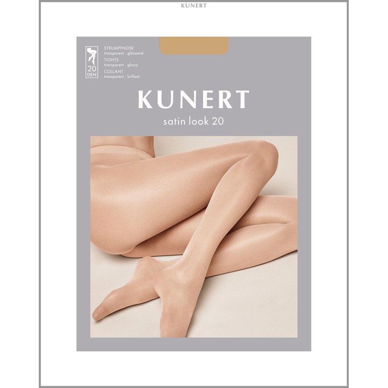 KUNERT Women's Tights, Satin Look, Transparent, Shiny, 20 denier