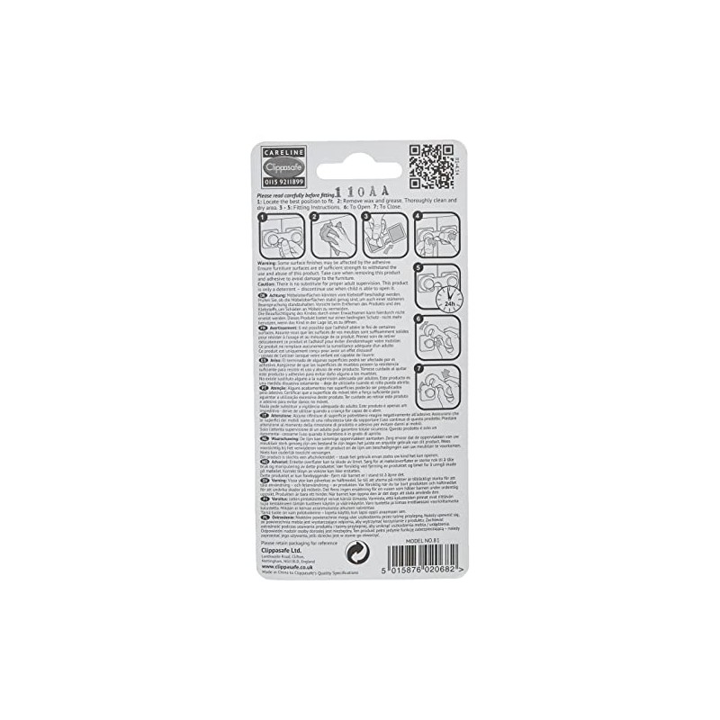 Clippasafe Glass Cabinet Lock