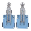 2Pcs Momentary Limit Switch Adjustable Roller Micro Limit Travel Switch