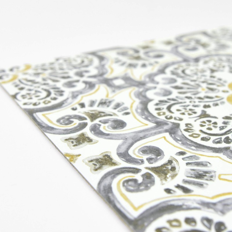 FloorPops FP2947 Antico Peel & Stick Floor Tile, Grey, 10