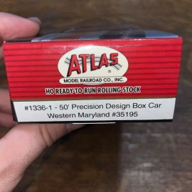 Atlas Ho Scale 50’ Western Maryland Precision Box Car #35195
