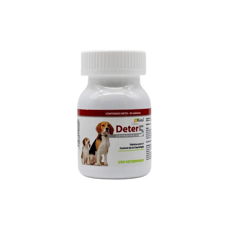 Deter 5 Coprofagia Perros 60 Tabletas Razas Pequeñas