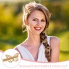 TRKETK 12 Stück Schmetterling Haarspangen Rutschfeste Haarspangen Glitzer Metall Clip