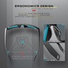 ATTCL Polarisierte Sonnenbrille Herren Sportbrille mit UV-Schutz Hexagonal TR90 Rahmen