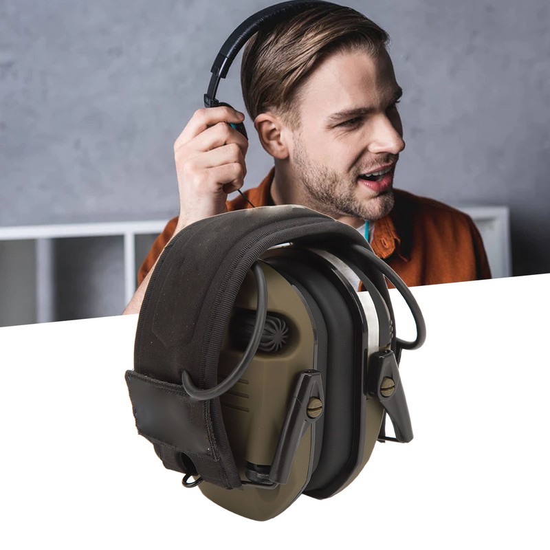 Noise Reduction Earmuffs Soft Padding Foldable Ear Protection Earmuff for